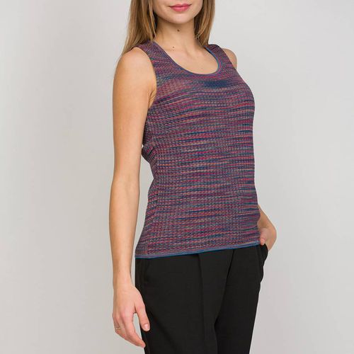 Teal Multi Cotton Wool Blend Top - M Missoni - Modalova