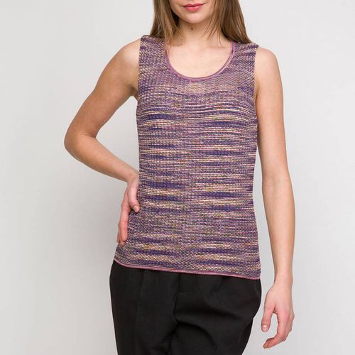 Purple Cotton Wool Blend Top - M Missoni - Modalova