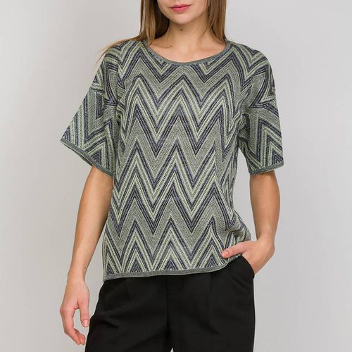 Grey Patterned Wool Blend T-Shirt - M Missoni - Modalova