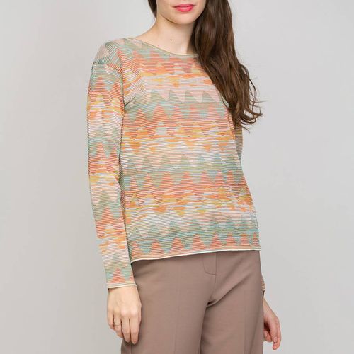 Multi Pattern Cotton Wool Blend Top - M Missoni - Modalova