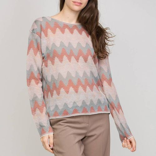 Ivory Pattern Cotton Wool Blend Top - M Missoni - Modalova