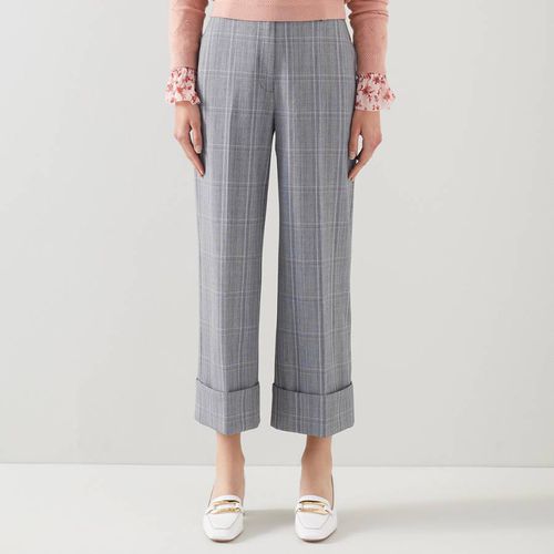 Grey Joy Check Trousers - L K Bennett - Modalova