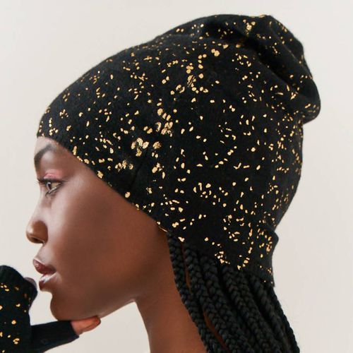 Black Cashmere Foil Hat - Scott & Scott London - Modalova