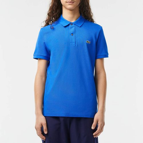Blue Cotton Polo Shirt - Lacoste - Modalova