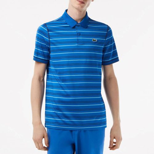 Blue Striped Polo Shirt - Lacoste - Modalova