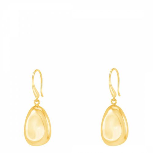 Gold Large Pebble Drop Earrings - Dower & Hall - Modalova
