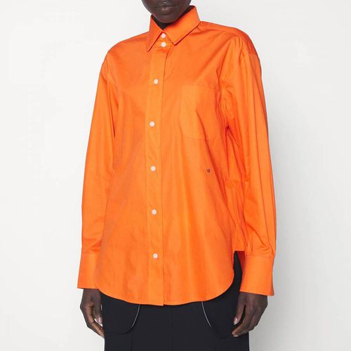 Orange Oversized Mens Shirt - Victoria Beckham - Modalova