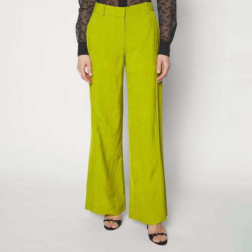 Green Wide Leg Trousers - Victoria Beckham - Modalova