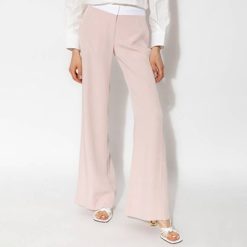 Pale Pink Wide Leg Trousers - Victoria Beckham - Modalova