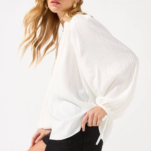 Texture Balloon Sleeve Top - Ro & Zo - Modalova