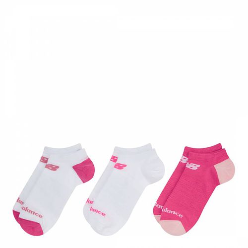 Pink No Show Sock 3 Pack - New Balance - Modalova