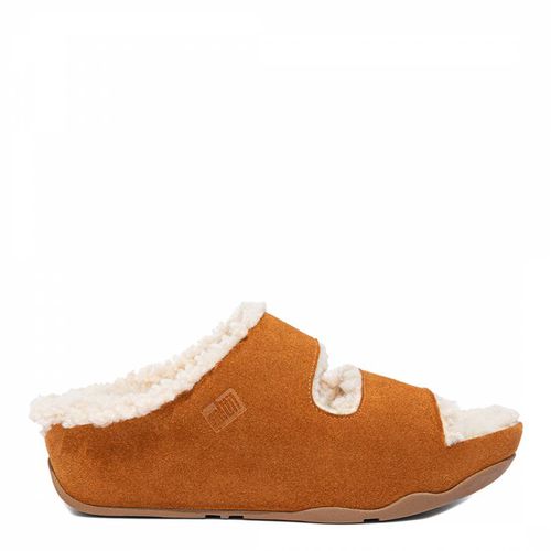 Shuv Double Strap Shearling Lined Suede Slides - FitFlop - Modalova