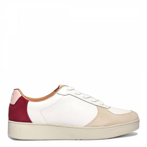 Red Multi Rally Leather Suede Trainers - FitFlop - Modalova
