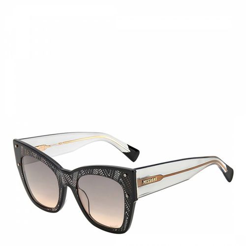 Black Nude Grey Fuchsia Rectangular Sunglasses - Missoni - Modalova