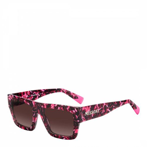 Fuchsia Havana Pink Flat Top Sunglasses - Missoni - Modalova