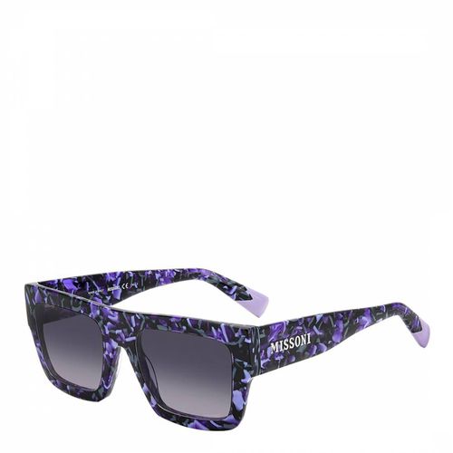 Violet Havana Grey Flat Top Sunglasses - Missoni - Modalova