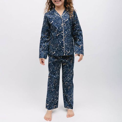 Navy Cosmo Girls Celestial Print Pyjama Set - Cyberjammies - Modalova