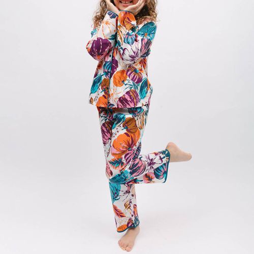 Maple Girls Pumpkin Print Pyjama Set - Cyberjammies - Modalova