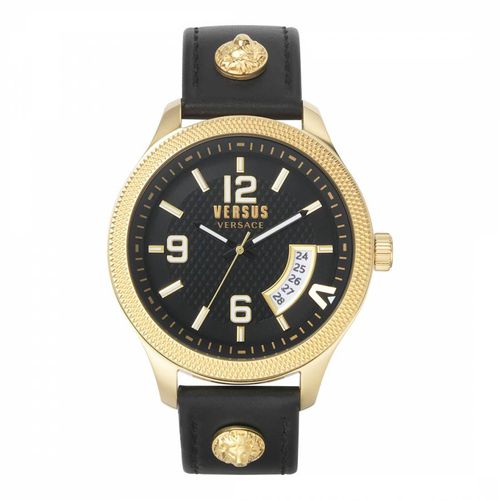 Black Reale 44mm Quartz Watch - VERSUS by Versace - Modalova