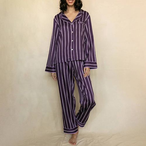 Wimbledon Printed Stripe Pyjama Set - Fable & Eve - Modalova