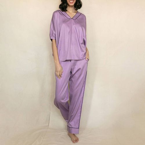 Lilac Wimbledon Lilac Pyjama Set - Fable & Eve - Modalova