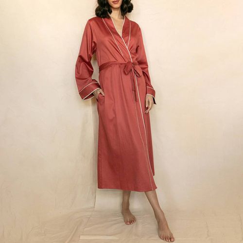 Burnt Islington Long Dressing Gown - Fable & Eve - Modalova