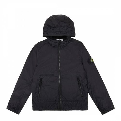 Black Crinkle Reps Nylon Jacket - Stone Island - Modalova