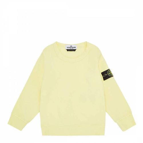 Ecru Crew Neck Cotton Fleece Sweatshirt - Stone Island - Modalova