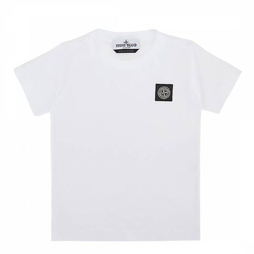 White Cotton Jersey T-Shirt - Stone Island - Modalova