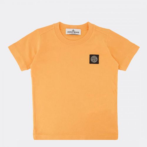 Orange Cotton Jersey T-Shirt - Stone Island - Modalova