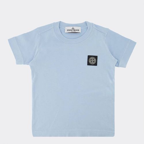 Pale Blue Cotton Jersey T-Shirt - Stone Island - Modalova