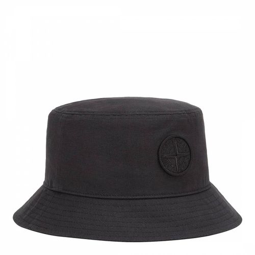 Black Cotton Bucket Hat - Stone Island - Modalova
