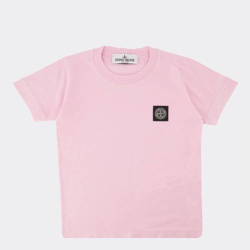 Pale Pink Cotton Jersey T-Shirt - Stone Island - Modalova