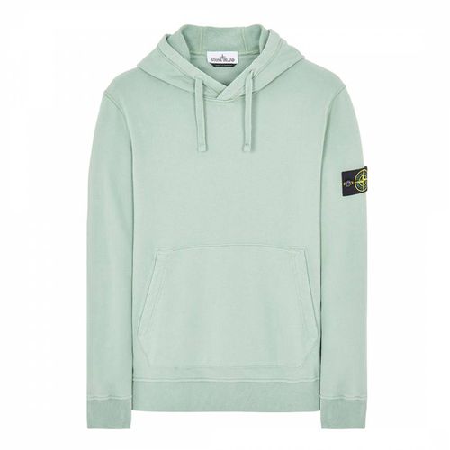 Mint Cotton Fleece Hoodie - Stone Island - Modalova