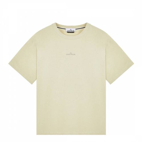 Pistacchio ′Camo One′ Cotton T-Shirt - Stone Island - Modalova