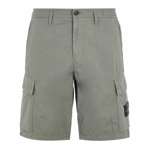 Khaki Cotton Blend Bermuda Shorts - Stone Island - Modalova