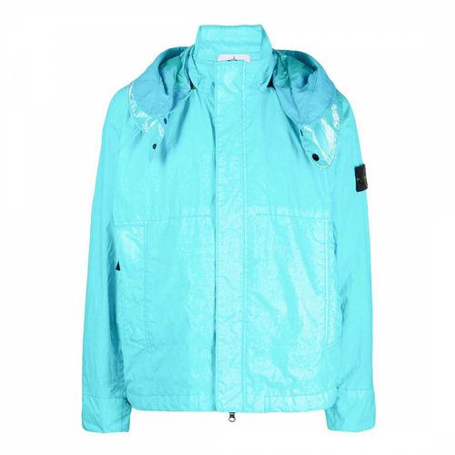 Turquoise Membrana Hooded Jacket - Stone Island - Modalova