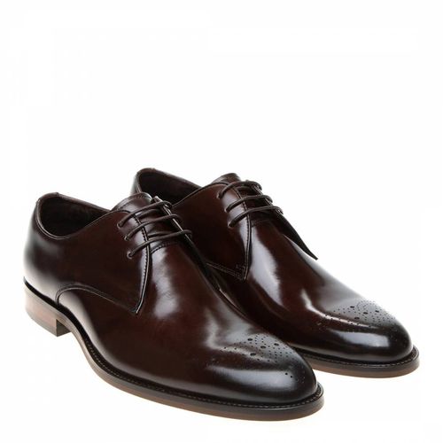 Brown Leather Romsey Derby Shoe - John White - Modalova