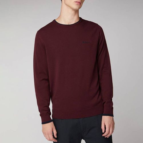 Burgundy Cotton Knit Sweatshirt - Ben Sherman - Modalova