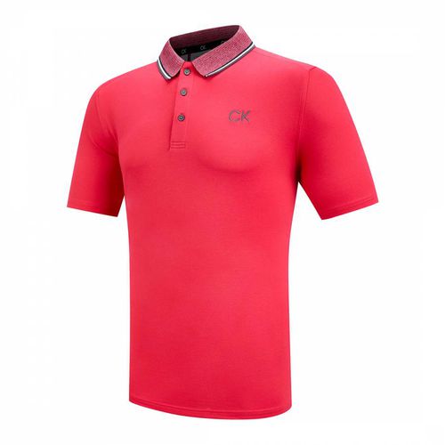Red Calvin Klein Polo Shirt - Calvin Klein Golf - Modalova