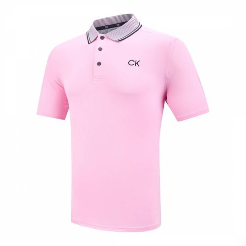 Baby Pink Calvin Klein Polo Shirt - Calvin Klein Golf - Modalova