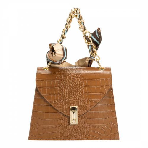Brown Leather Top Handle Bag - Massimo Castelli - Modalova