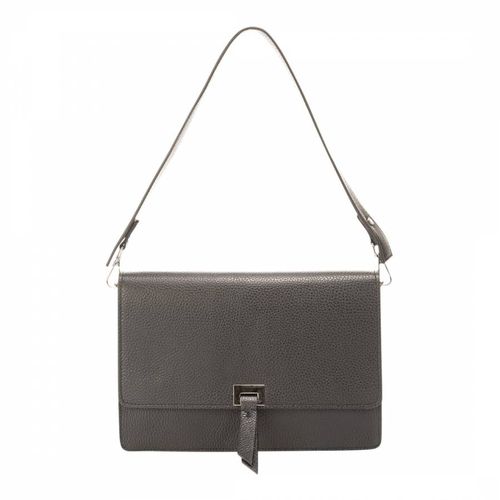 Black Leather Top Handle Bag - Massimo Castelli - Modalova