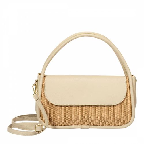 Beige Leather Top Handle Bag - Massimo Castelli - Modalova