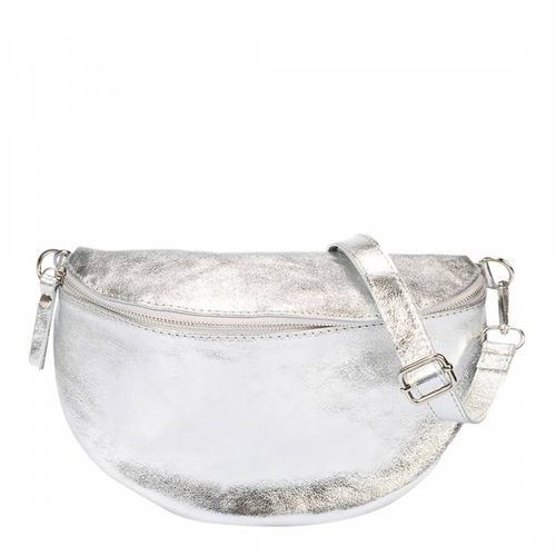Silver Leather Pouchbag - Massimo Castelli - Modalova