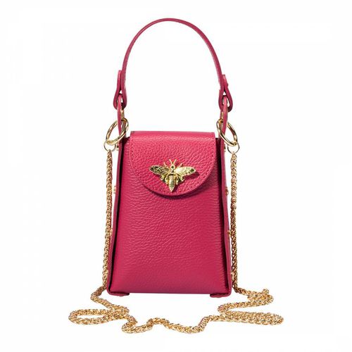 Pink Leather Crossbody Bag - Massimo Castelli - Modalova
