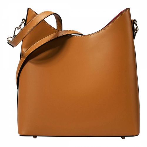 Brown Leather Crossbody Bag - Massimo Castelli - Modalova