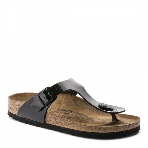 Women's Black Patent Gizeh Sandal - Birkenstock - Modalova