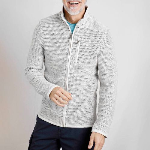 White Transom Full Zip Sweatshirt - Weird Fish - Modalova