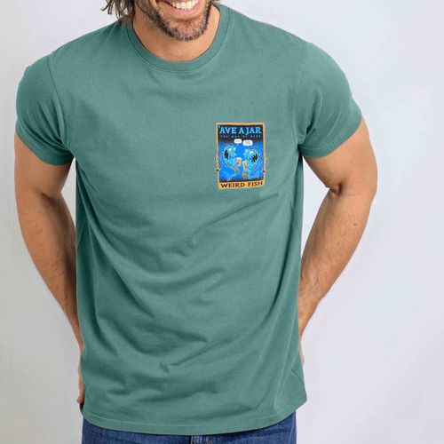 Green Ave Cotton T-Shirt - Weird Fish - Modalova
